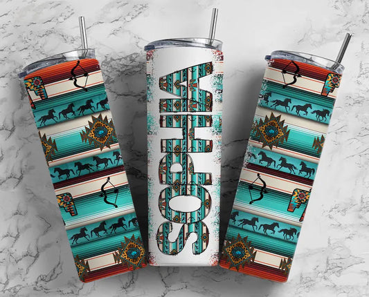 Country Aztec Tumbler (name can be added)