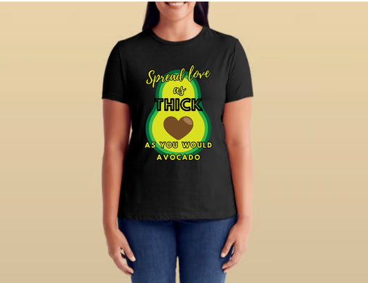 Avocado Love Printed Gilden Soft Style T-shirt