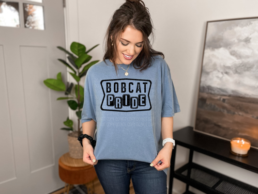 Bobcat Pride (black print) Midlothian Bella Canvas Tee